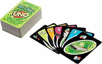 UNO Game Cards Rick and Morty משחק הקלפים UNO ריק ומורטי (Rick and Morty) 
