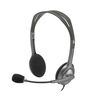 אוזניות סטריאו חוטיות למחשב Logitech H110 