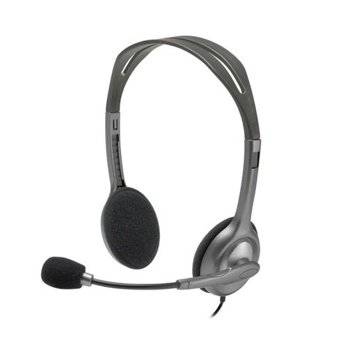 אוזניות סטריאו חוטיות למחשב Logitech H110 