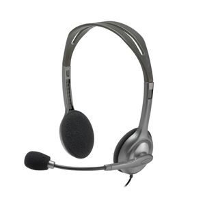 אוזניות סטריאו חוטיות למחשב Logitech H110