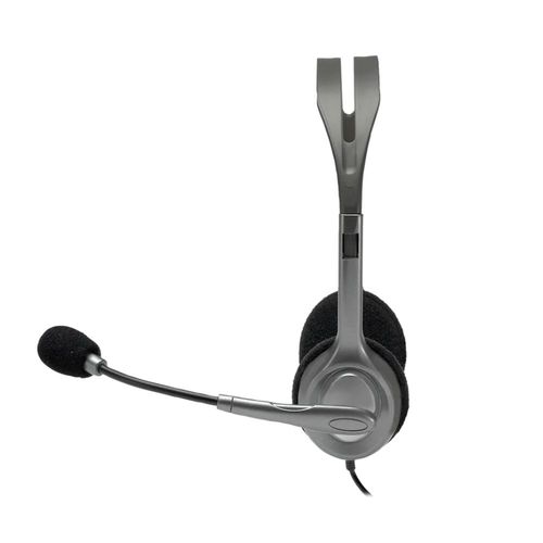 אוזניות סטריאו חוטיות למחשב Logitech H110 