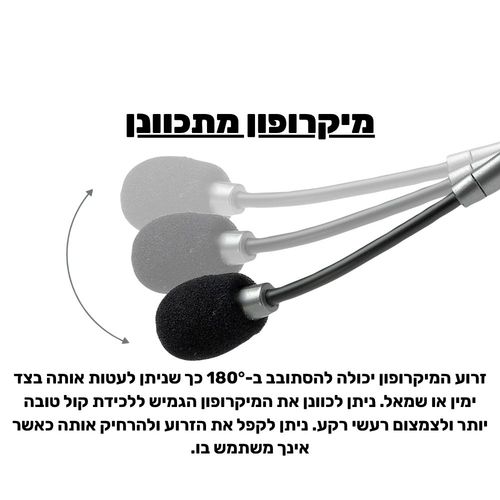 אוזניות סטריאו חוטיות למחשב Logitech H110 