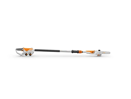 מסור גובה טלסקופי נטען STIHL HTA 30 עם להב שרשרת לעבודה נוחה ובטוחה בגיזום עצים וענפים גבוהים