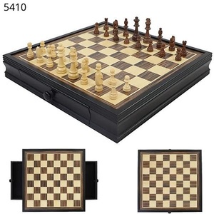 שחמט מהודר מעץ כולל מגירות איחסון ZA5410
