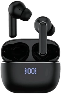 אוזניות סיליקון אלחוטיות עם תרגום בזמן אמת Hypnotize AI בצבע שחור