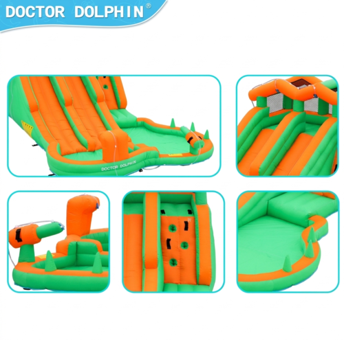 מתקן מתנפח עם מגלשה דגם DD-73028 מבית Doctor Dolphin