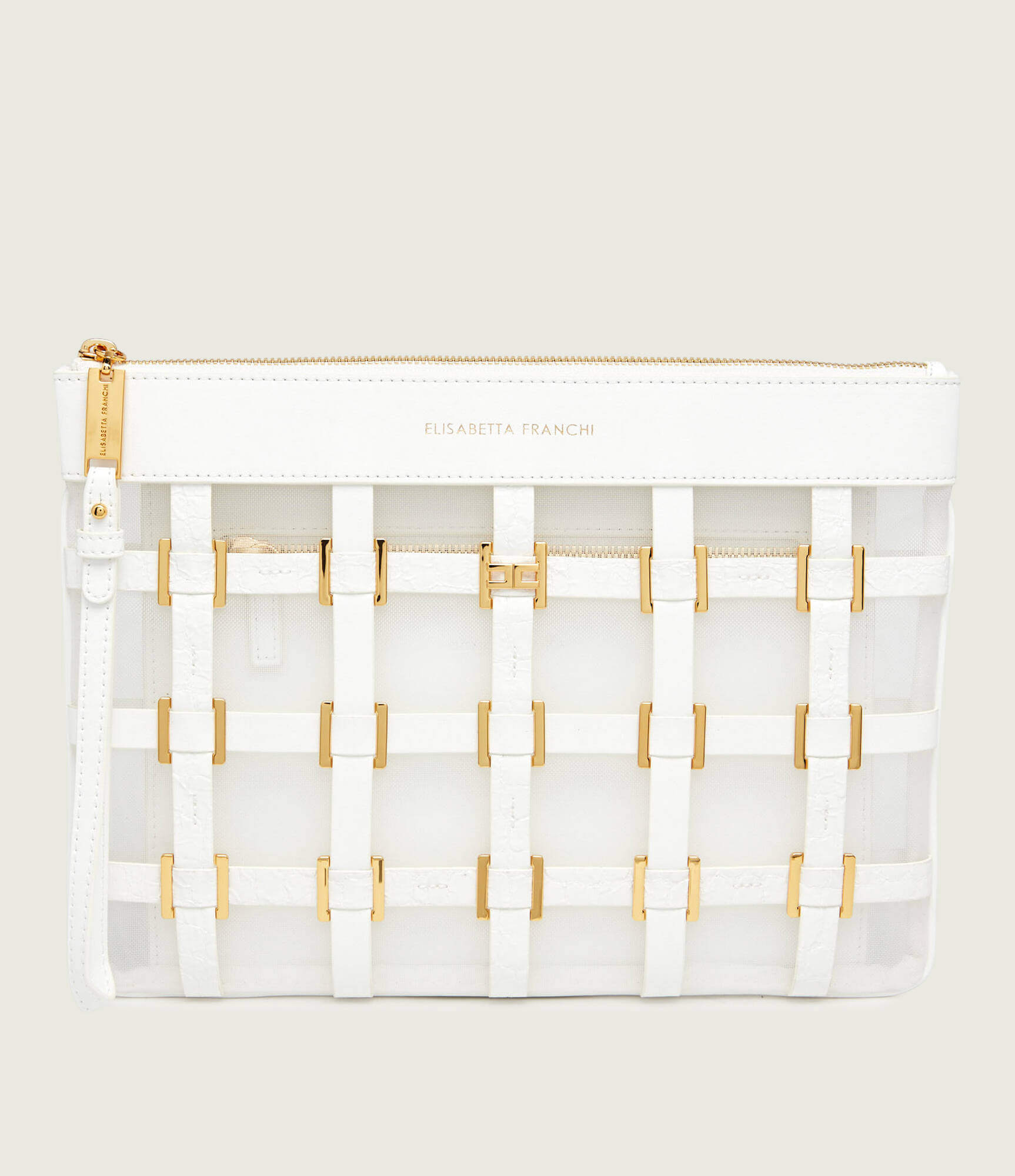 Mesh pouch with rings