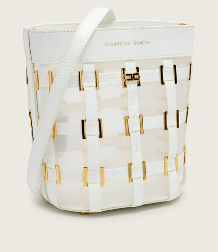 Mesh bucket bag with rings