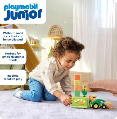 JUNIOR – טרקטור איסוף ירקות 11 חלקים דגם 71773