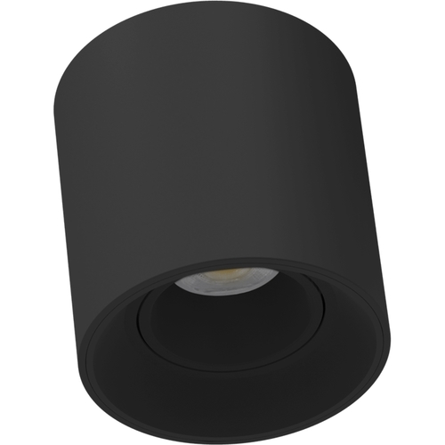 צילינדר ECO לנורות GU10 מתכוונן DARK שחור כולל נורה  יורולוקס 
