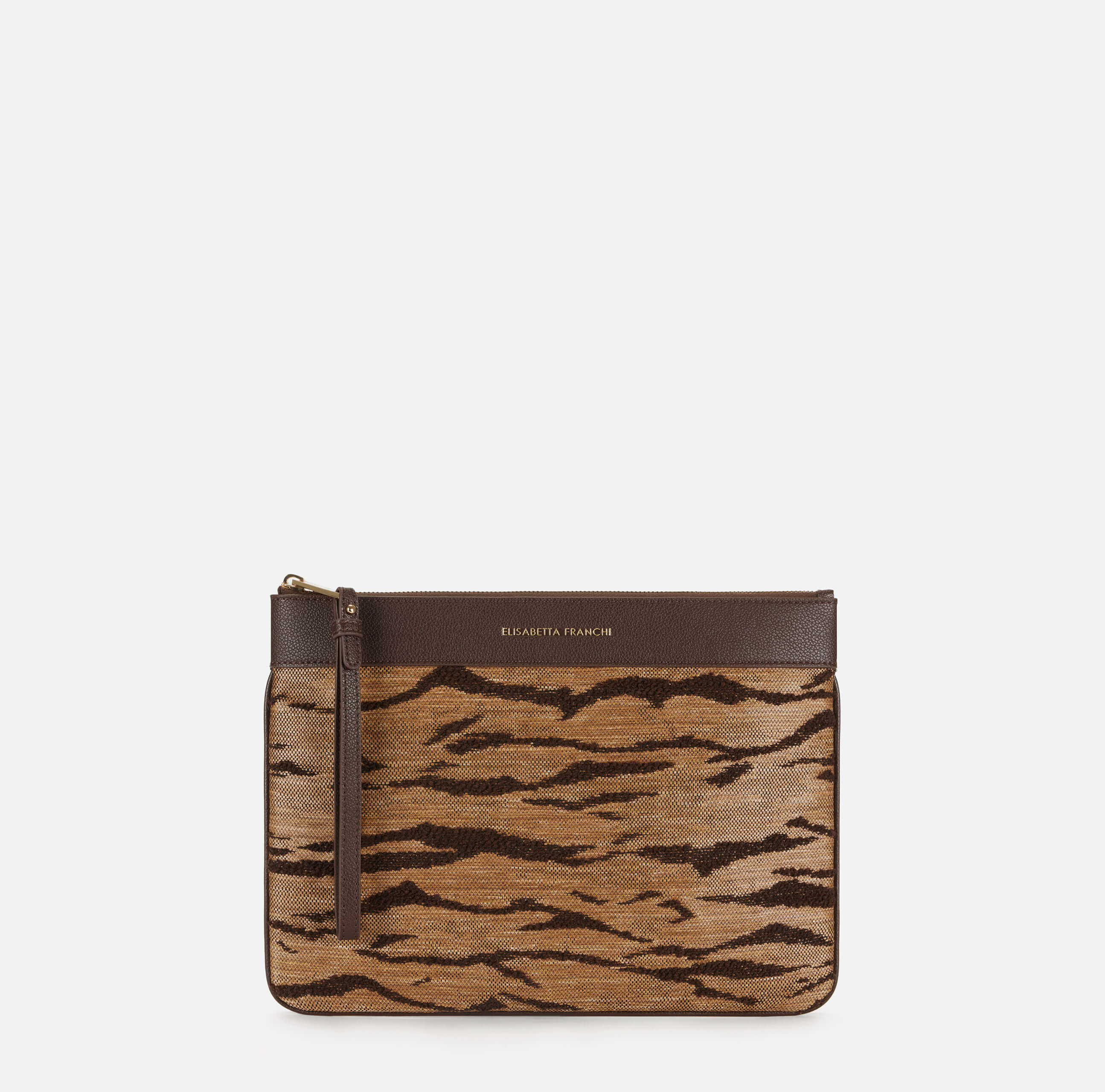 Pouch with tiger print