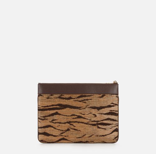 Pouch with tiger print