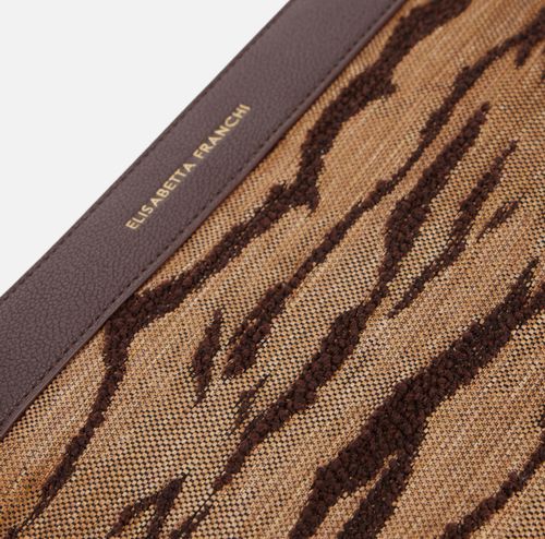 Pouch with tiger print