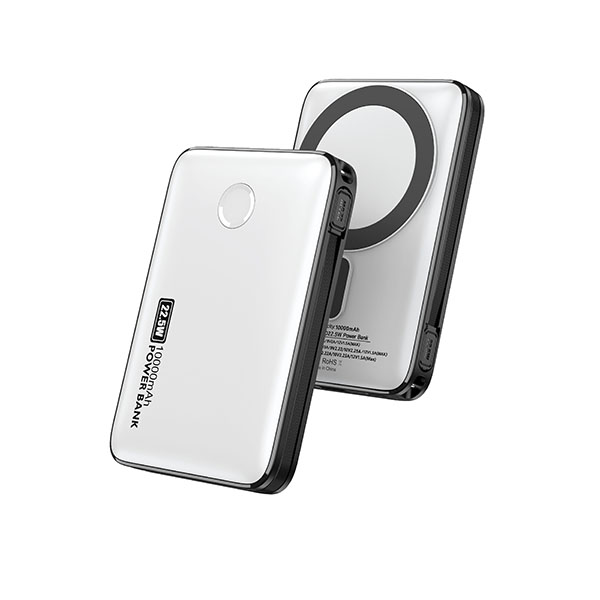 פאוור בנק סוללת גיבוי 10,000mAh עם כבל היקפי נצמד