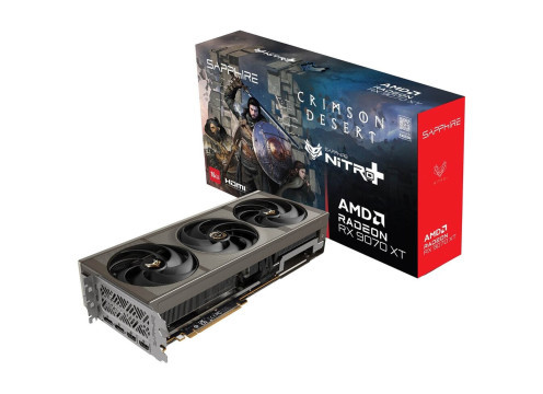 כרטיס מסך Sapphire NITRO+ RX 9070 XT GAMING OC 16GB Crimson Desert Edition