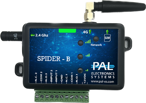 בקר סלולרי חכם לפתיחת שערים PALGATE SPIDER B ללא הגבלת משתמשים