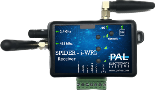 בקר סלולרי חכם לפתיחת שערים PALGATE SPIDER i-WRL ללא הגבלת כמות משתמשים