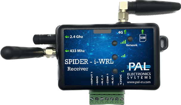 בקר סלולרי חכם לפתיחת שערים PALGATE SPIDER i-WRL ללא הגבלת כמות משתמשים