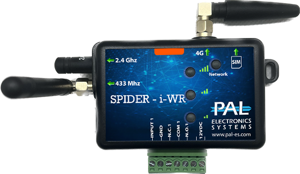 בקר סלולרי חכם לפתיחת שערים תומך בשלטים PALGATE SPIDER i-WR  ללא הגבלת משתמשים