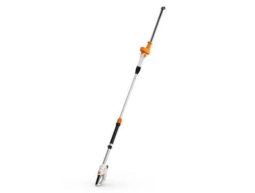 מגזמת גובה טלסקופית נטענת STIHL HLA 40 עם להב ארוך מתכוונן לגיזום גדר חיה וענפים גבוהים