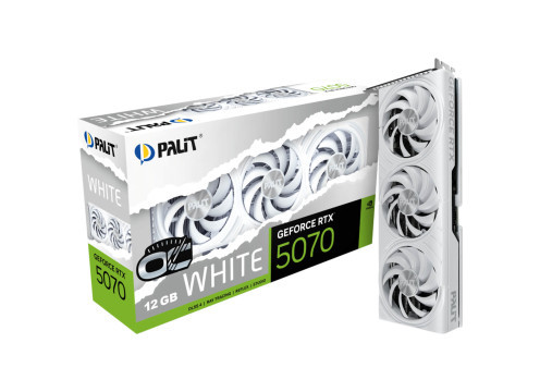 כרטיס מסך Palit GeForce RTX 5070 White OC 12GB