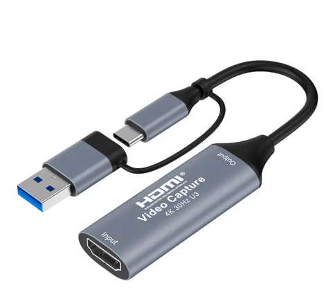 לוכד וידאו HDMI ל-USB 3.0 / Type-C להקלטה ושידור באיכות Full HD 1080P