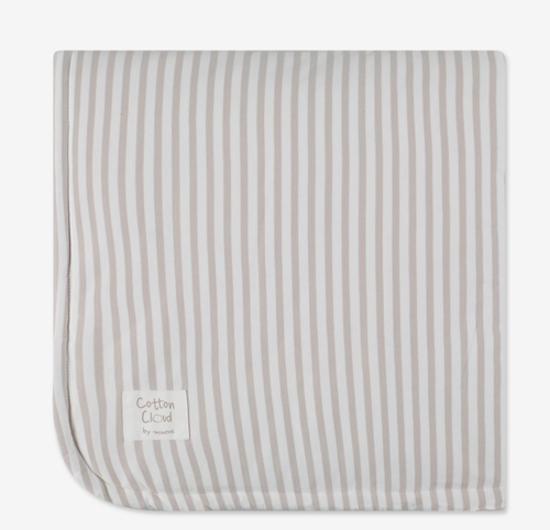 שמיכת ג׳רסי עם מילוי Cotton Cloud שמנת צבעוני Minene