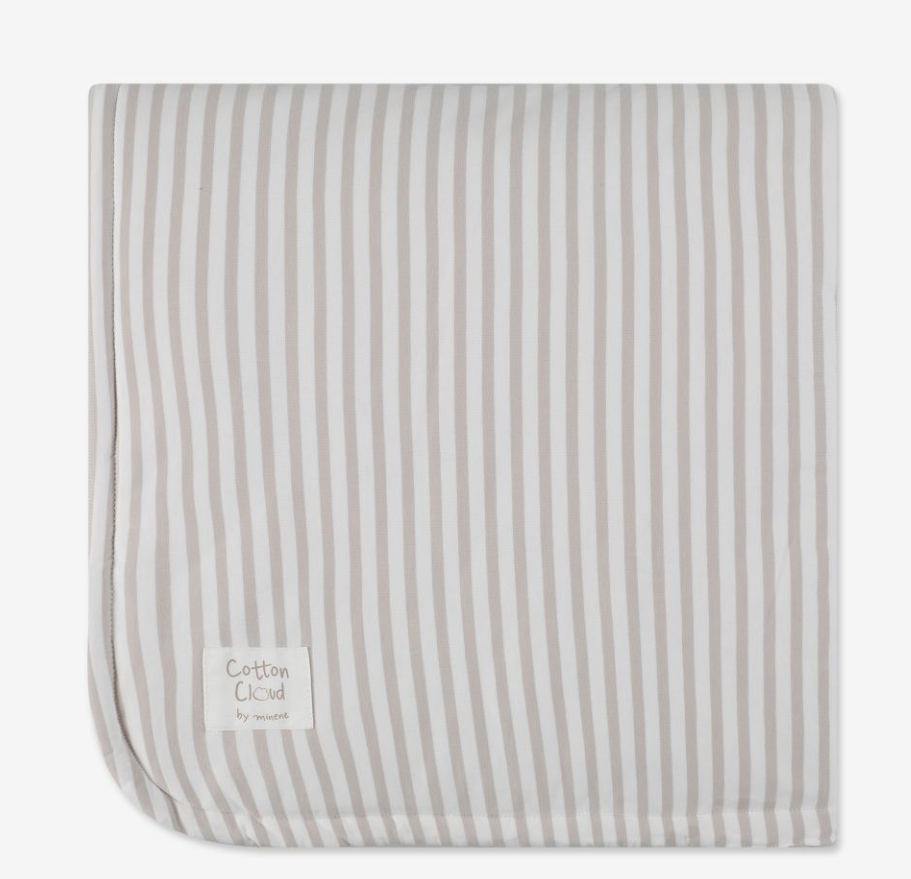 שמיכת ג׳רסי עם מילוי Cotton Cloud שמנת צבעוני Minene