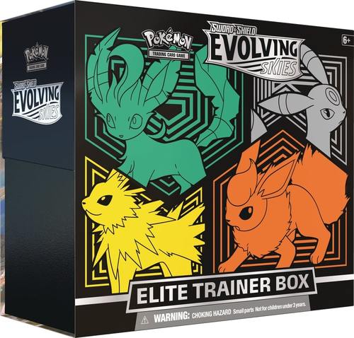 קופסת Elite Trainer Box פוקימון Evolving Skies – Pokémon TCG Sword & Shield SAS7 ETB