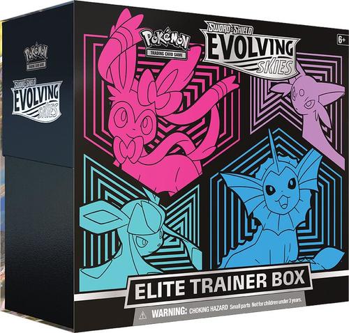 קופסת Elite Trainer Box פוקימון Evolving Skies – Pokémon TCG Sword & Shield SAS7 ETB