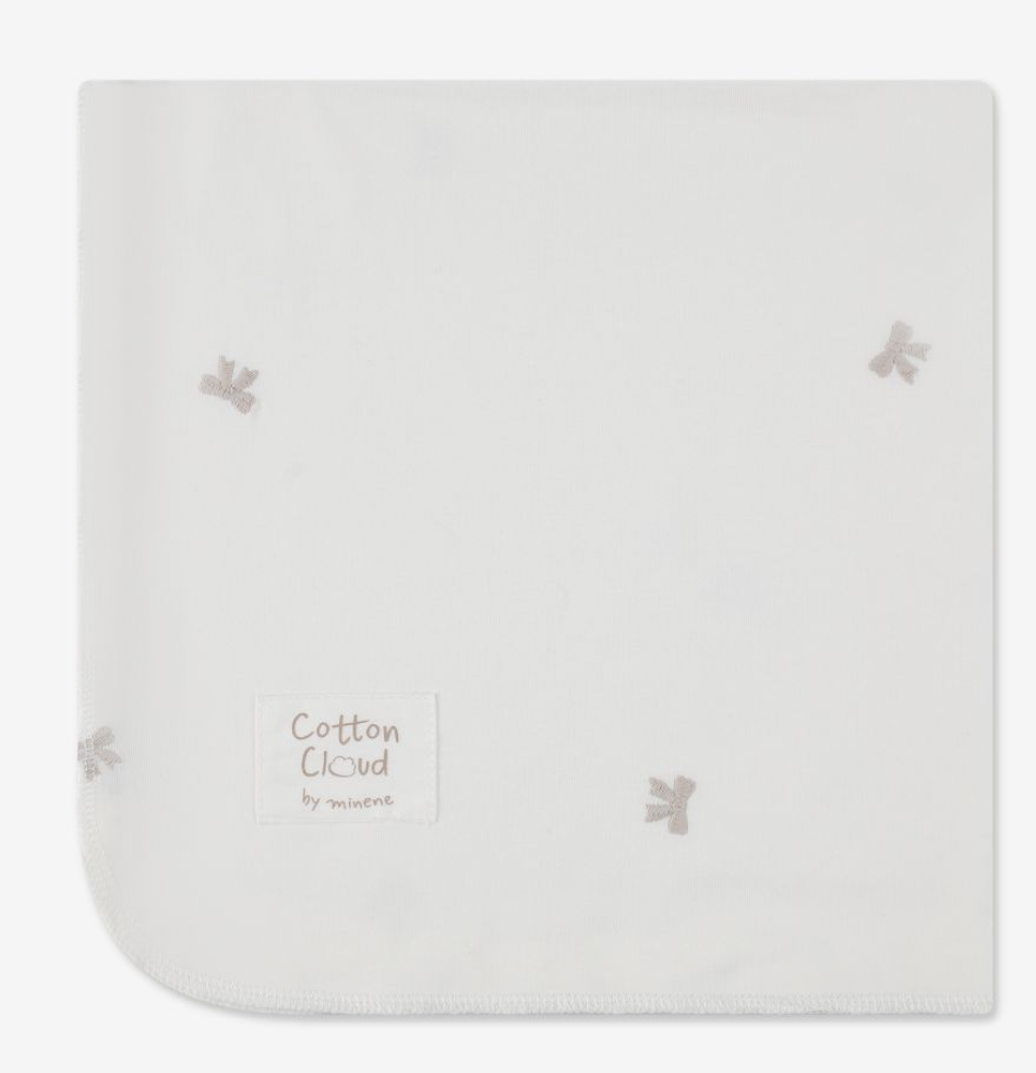 שמיכת ג׳רסי עם מילוי Cotton Cloud שמנת Minene
