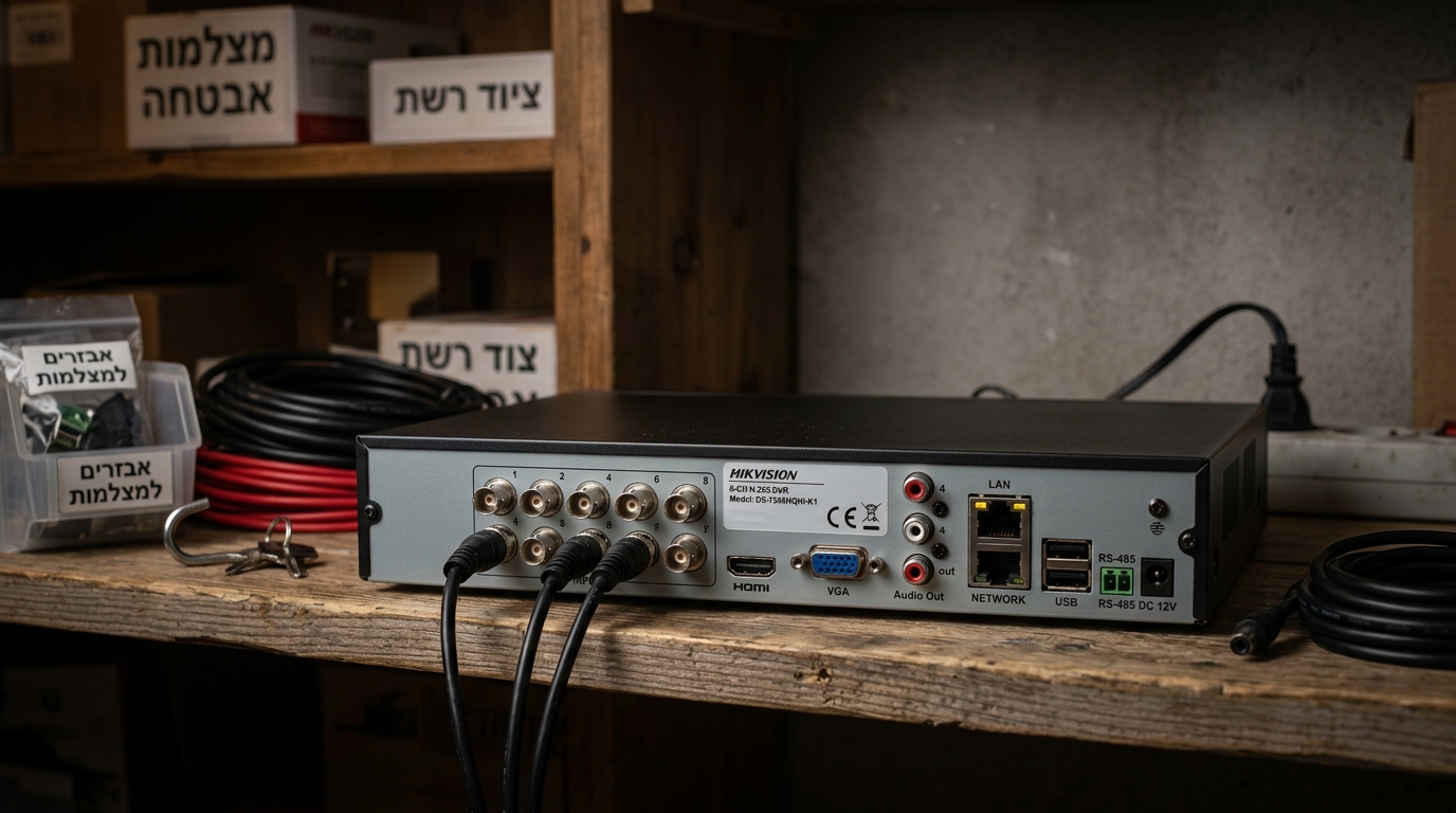 DVR ל-8 מצלמות — מדריך רכישה והשוואת דגמים 2026