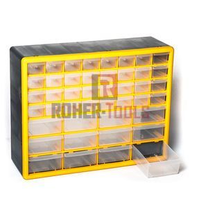 יחידות אחסון פלסטיק קשיח (בירגיה) 44 מגירות ROHER Roher Tools