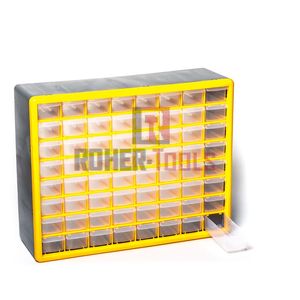 יחידות אחסון פלסטיק קשיח (בירגיה) 64 מגירות ROHER