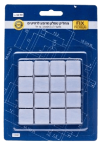 מארז 16 מחליקי טפלון מרובעים לרהיטים