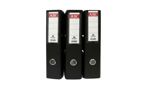 קלסר קלסריקה ABC גב 8 שחור
