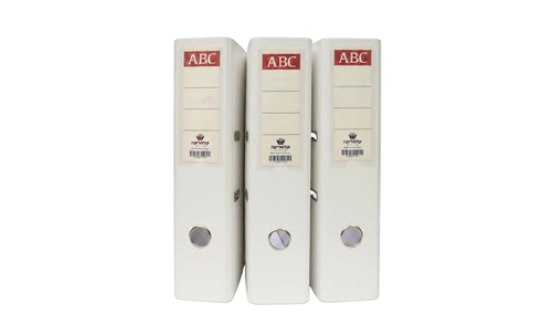 קלסר קלסריקה ABC גב 8 לבן