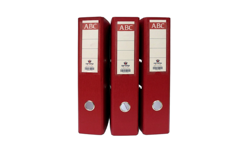 קלסר קלסריקה ABC גב 8 אדום