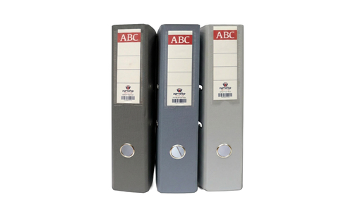 קלסר קלסריקה ABC גב 8 אפור