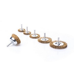 סט 6 מברשות פלדה עם ציר 6 מ"מ ROHER Roher Tools