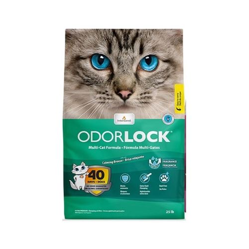 חול לחתולים OdorLock Multi-Cat בניחוח בריזה מרגיעה 12 ק