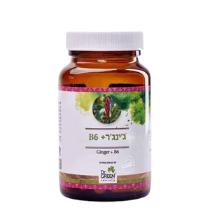 גינגר פלוס ויטמין B6 | מכיל 60 כמוסות צמחיות | תוסף תזונה | כשר פרווה |