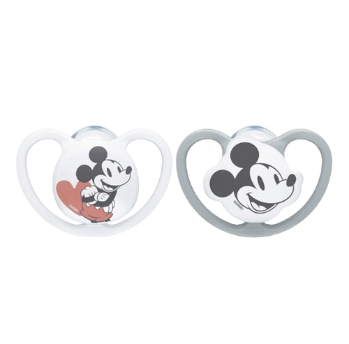 זוג מוצצי נוק ספייס דיסני NUK Space Disney Baby | סיליקון 6-18 חודשים | מיקי מאוס |