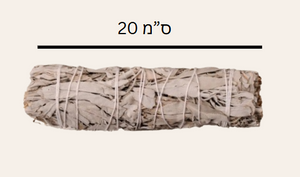 זר מרווה לבנה | 20 ס"מ | מכיל 90 - 105 גרם |  