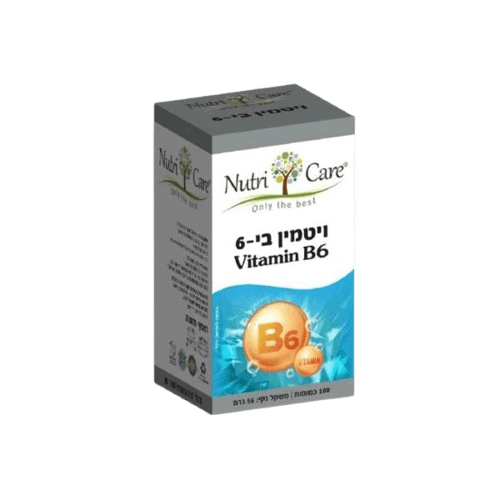 ויטמין B6 | מכיל 100 כמוסות נוטרי קר | Nutri Care