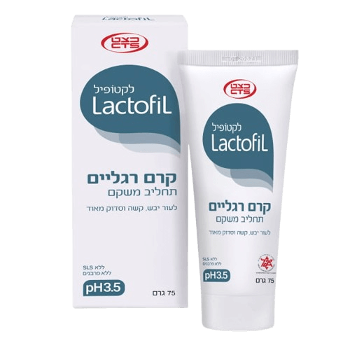 לקטופיל קרם רגליים משקם | מכיל 75 גרם | כצט - LACTOFIL