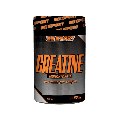 אבקת קריאטין מונוהידראט | 500 גרם | כשר פרווה | GS SPORT | CREATINE MONOHYDRATE