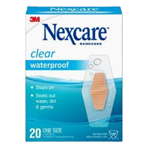 פלסטר אטום ועמיד במים | מידה אחידה | 20 יחידות | Waterproof Clear Protection