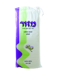 מזור צמר גפן | זיג זג | מכיל 100 גרם | 100% כותנה