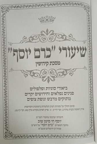 כרם יוסף - קידושין